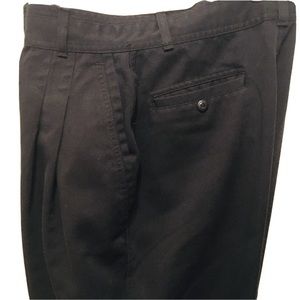 Bugle Boy men’s vintage black baggy pleated pants tapered skater 31 x 33 80s 90s